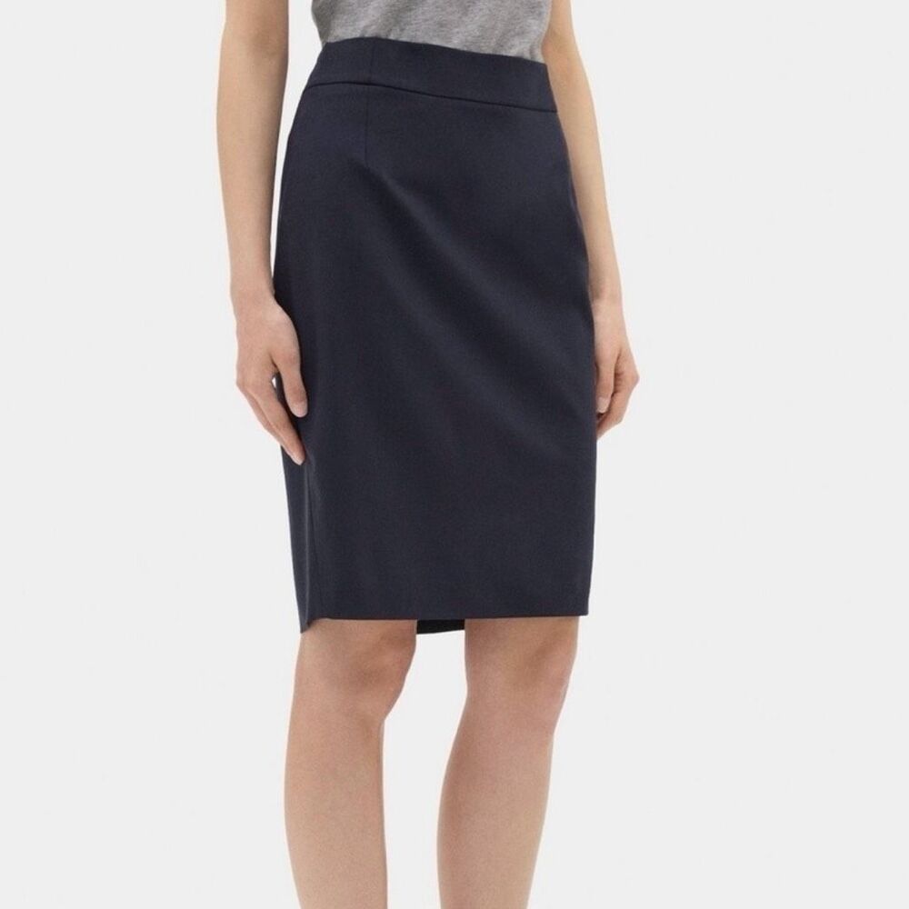 Theory Women's Pencil Joanie_2 Sevona Wool Blend Skirt size 4